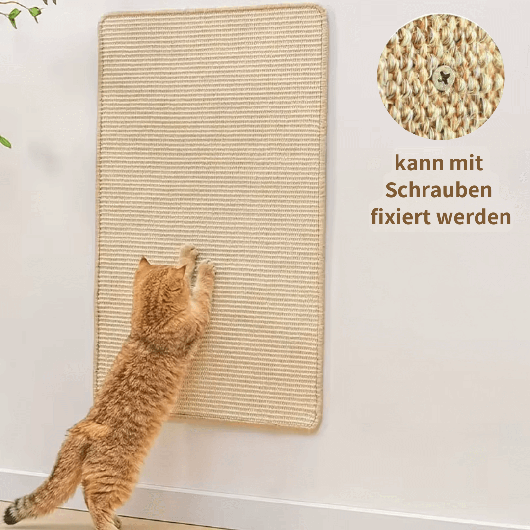 Schütze dein Zuhause mit KRATZ SCHUTZ, der nachhaltigen Kratzmatte, die Möbelbeschädigungen verhindert.