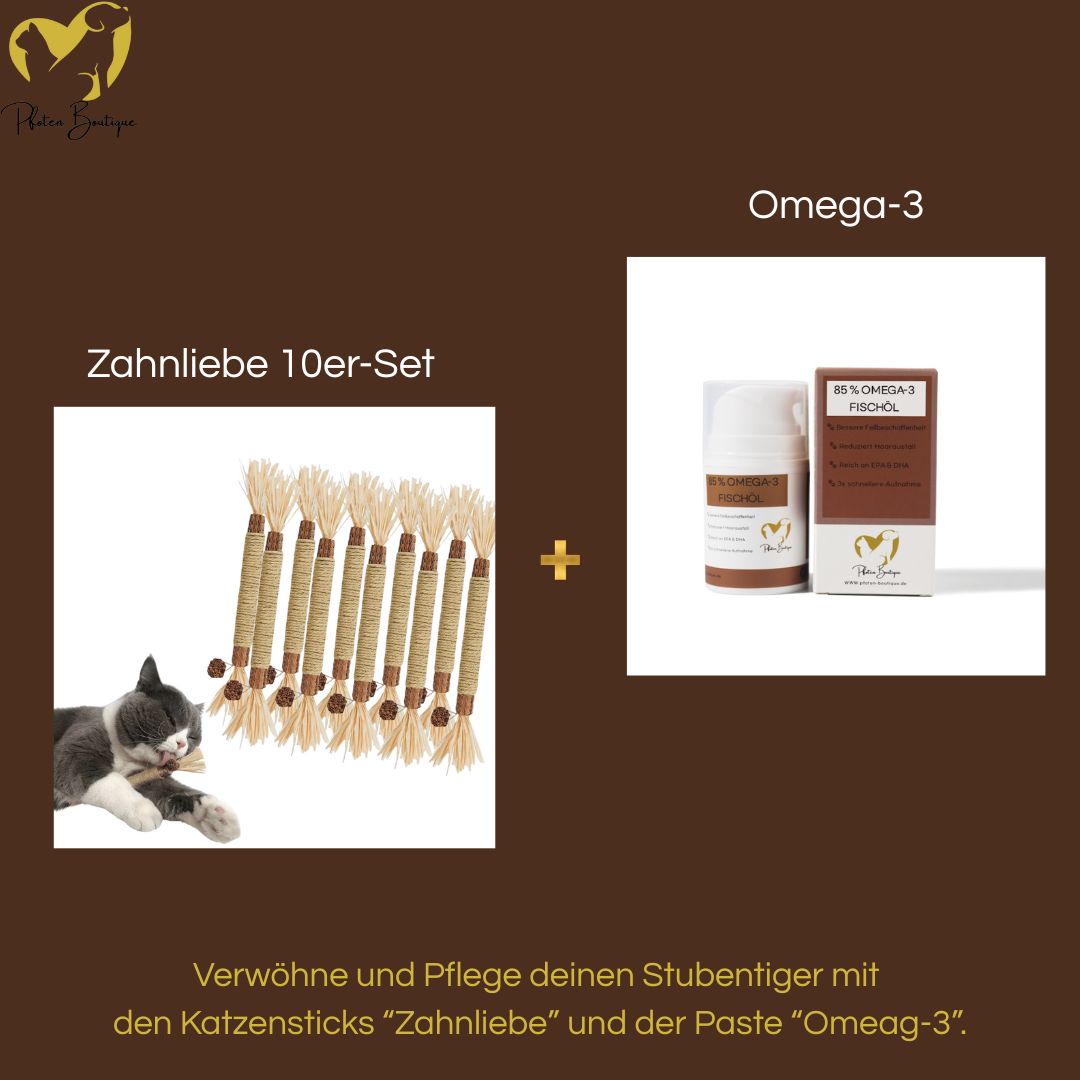 Zahnliebe Katzenzahnpflege plus Omega-3 für gesundes Fell