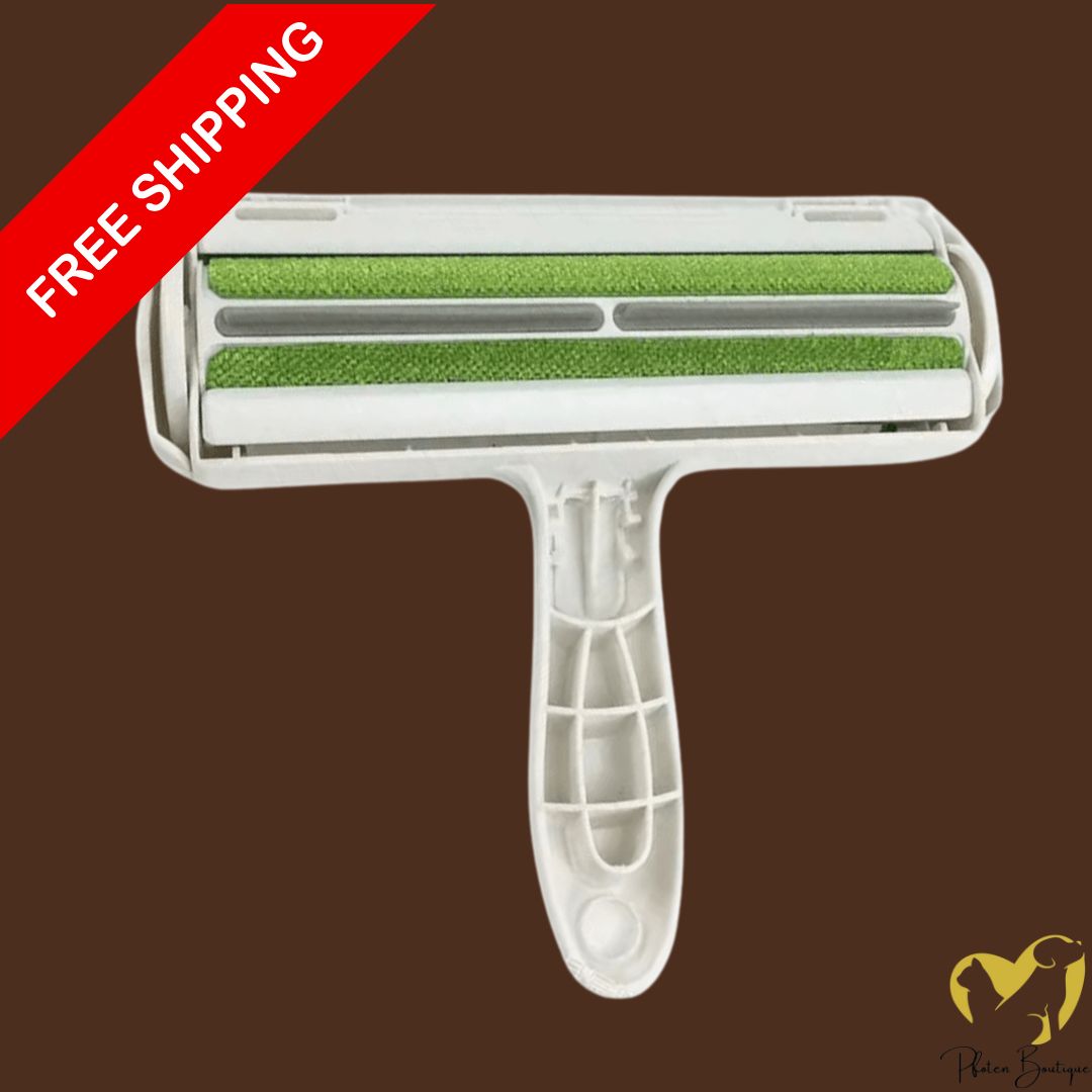FUSSEL FREI Tierhaar Roller in Aktion - sorgt für eine saubere und haarfreie Umgebung.