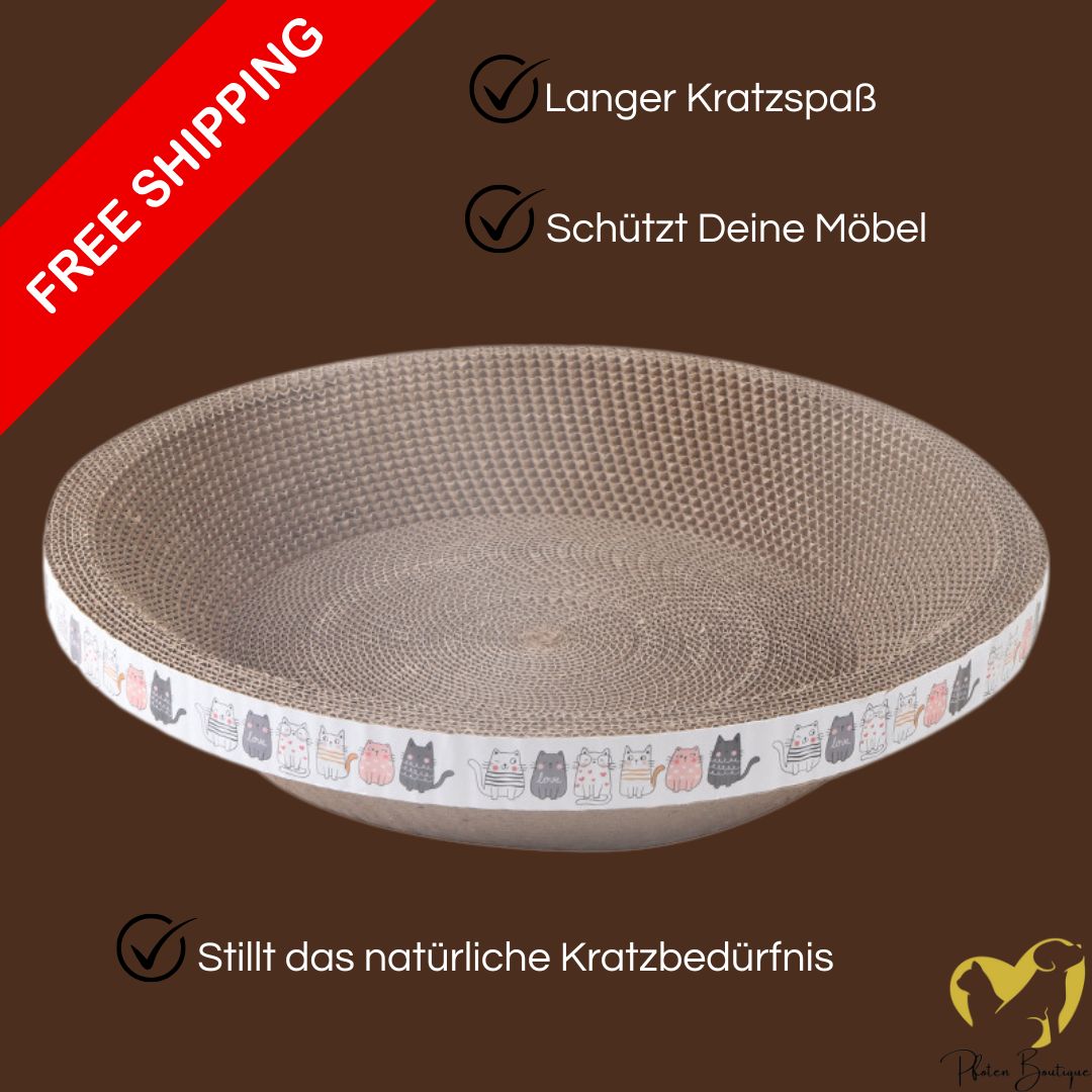 Gemütliches Kratz Nest, ideal als Schlafplatz für Katzen - das ultimative Katzen Schlafplatz Kratznest.