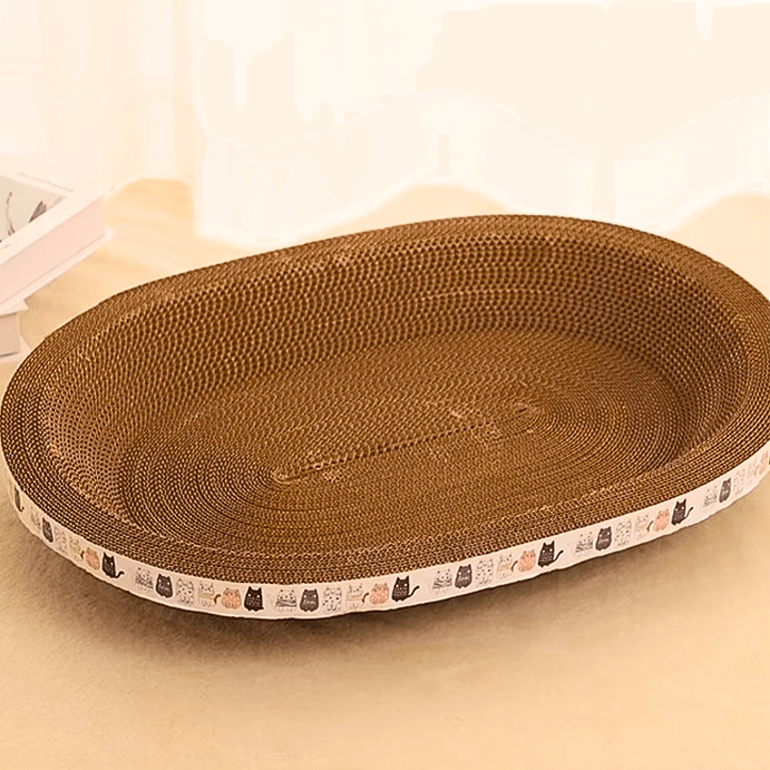 Entspanntes Kratz Nest oder Schlafplatz für Katzen - das perfekte Katzen Schlafplatz Kratznest für glückliche Katzen.