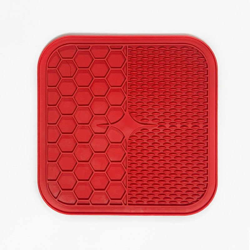 LECKMATTE - Anti Stress für Hund und Katze, eine 15x15 cm große Matte für glückliche und gesunde Haustiere.