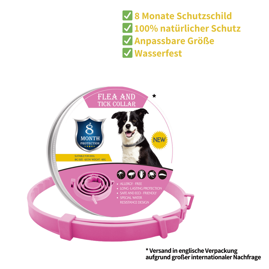 ZECKEN STOPP - Das ultimative Halsband für langanhaltenden, natürlichen Schutz.
