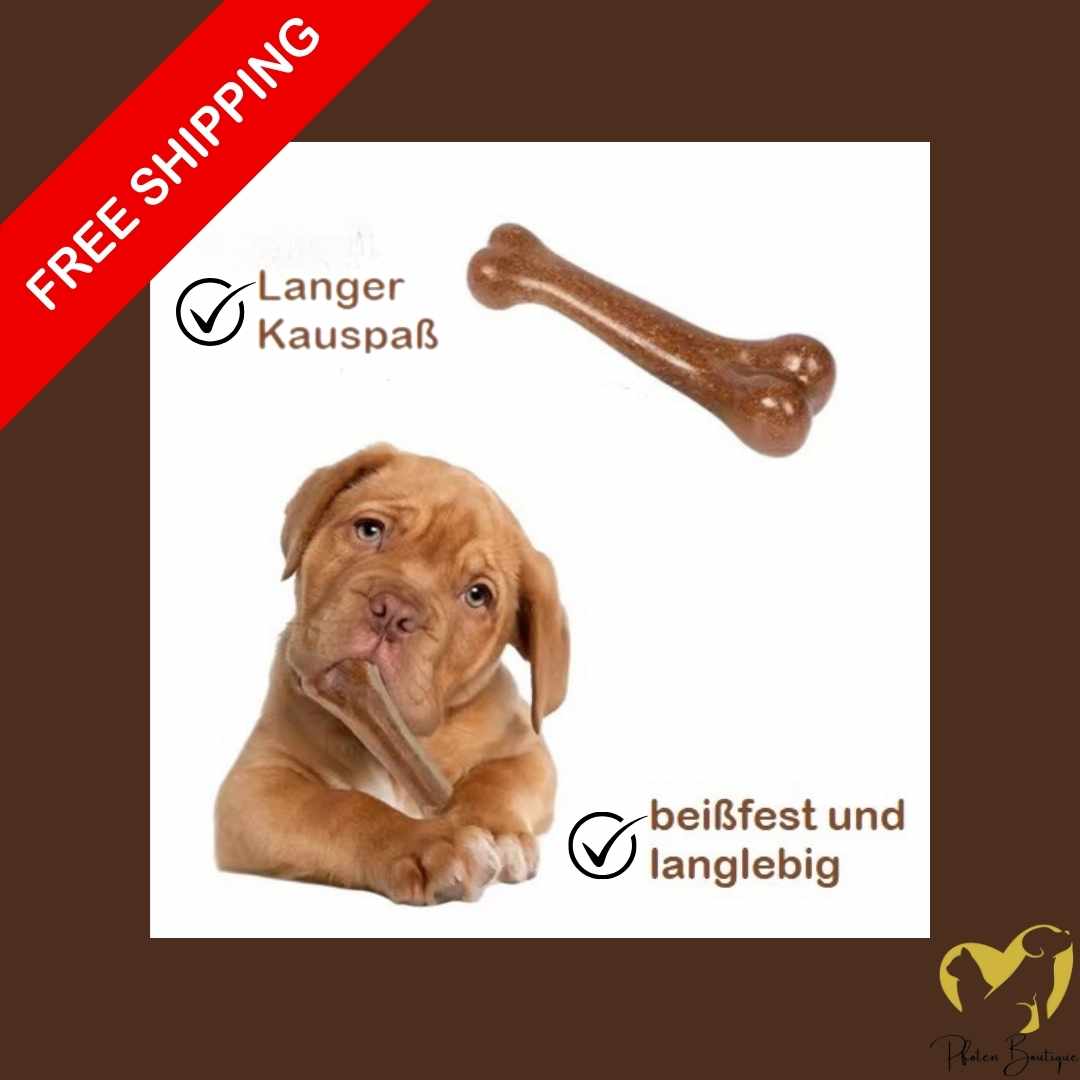 Beißfestes Kauspielzeug für Hunde - Verschleißfester Knochen für gesunde Zähne, ideal für extreme Kauer und Zahnreinigung, perfekt als Kauspielzeug Hunde.