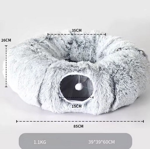 Kuschlich warmes Katzenbett - Modernes Design Katzenbett, das sich stilvoll in jedes Zuhause einfügt.