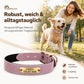 Wunderschönes Reflektions Hundehalsband mit Gravur - personalisiert