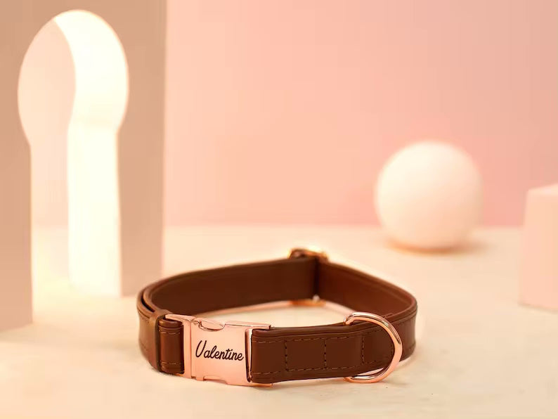 Veganes Hundehalsband mit Gravur - personalisiert