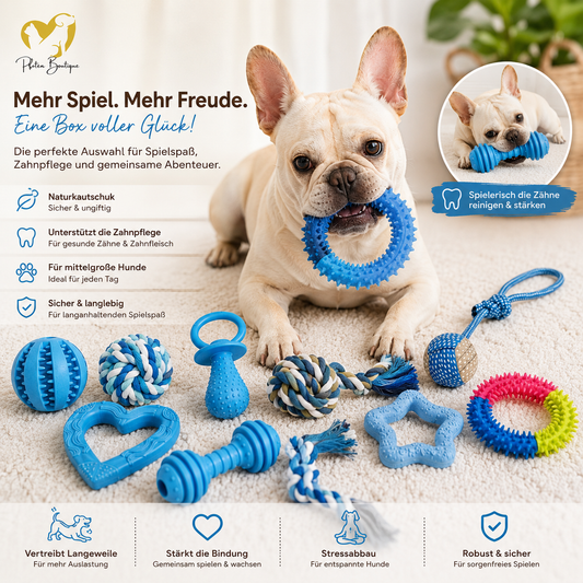20-teiliges Hundespielzeug-Set – Spielzeugmix für Hunde