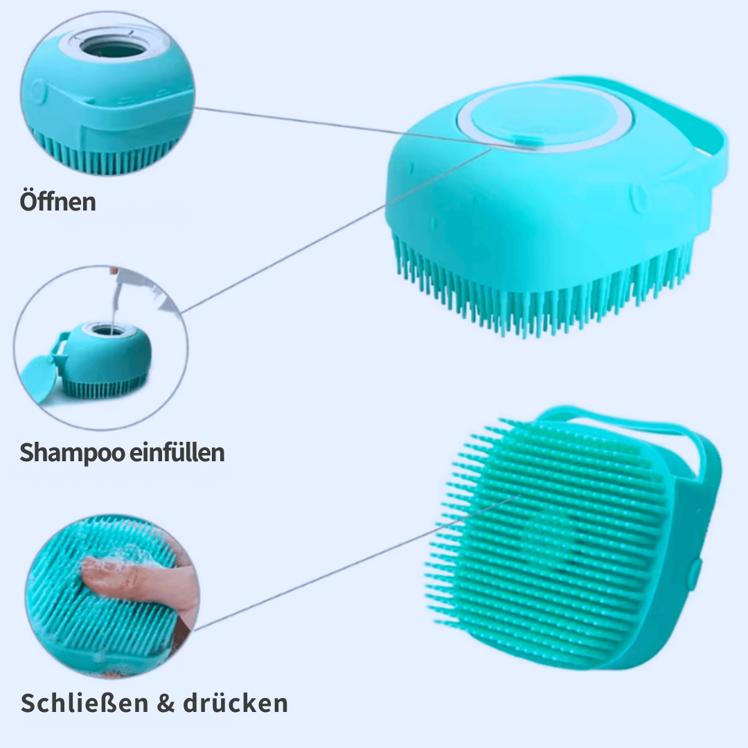 PFLEGE ZAUBER - Die sanfte 3-in-1-Bürste für stressfreies Baden