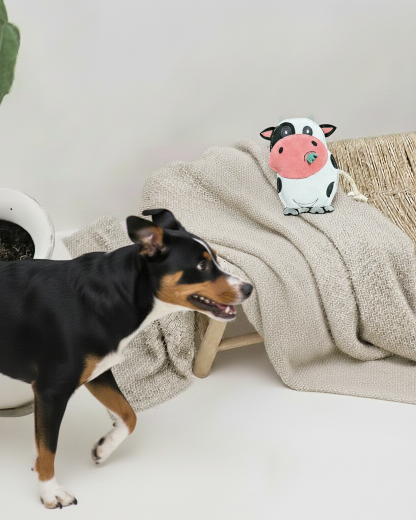BUDDY Kuh – Hundespielzeug aus Leder