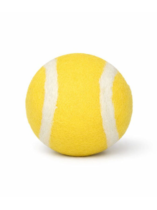 TENNISBALL BUDDY. Hundespielzeug aus Schafwolle - nicht schädlich für die Zähne