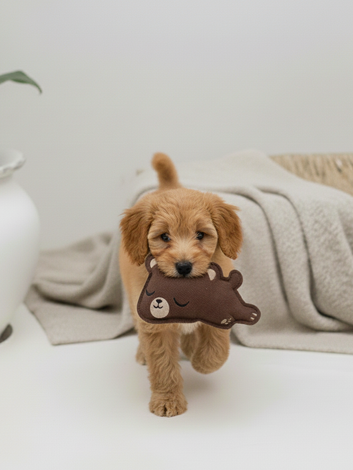 BUDDY Kleiner Bär – Hundespielzeug aus Leder