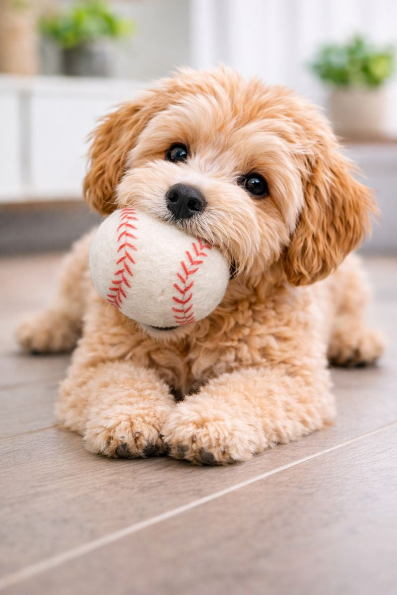 BASEBALL BUDDY. Hundespielzeug aus Schafwolle - natürlich und schwimmfähig