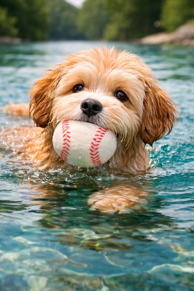 BASEBALL BUDDY. Hundespielzeug aus Schafwolle - natürlich und schwimmfähig