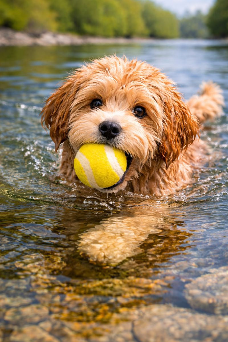 BUDDY Tennisball – Hundeball aus Schafwolle