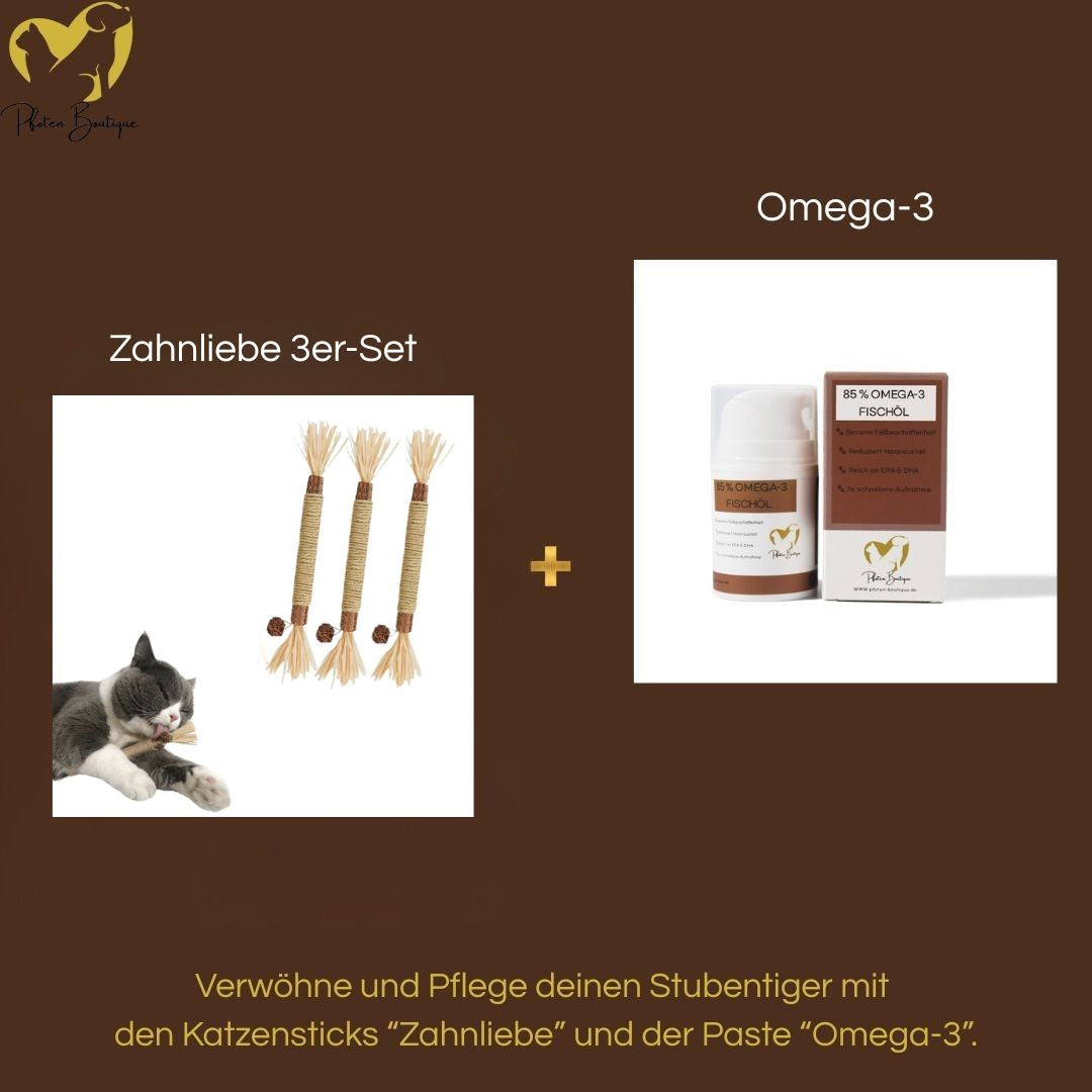 Zahnliebe Katzenzahnpflege plus Omega-3 für gesundes Fell