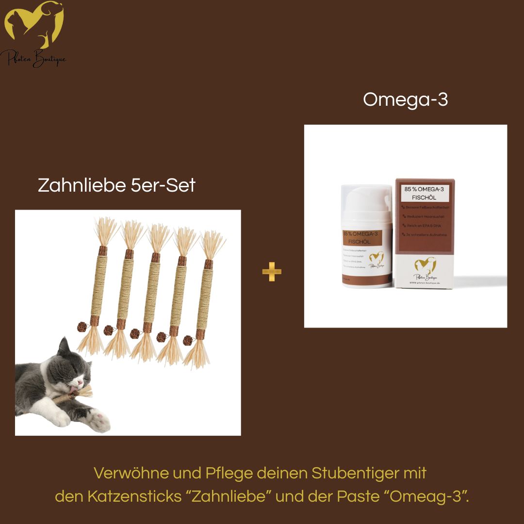 Zahnliebe Katzenzahnpflege plus Omega-3 für gesundes Fell