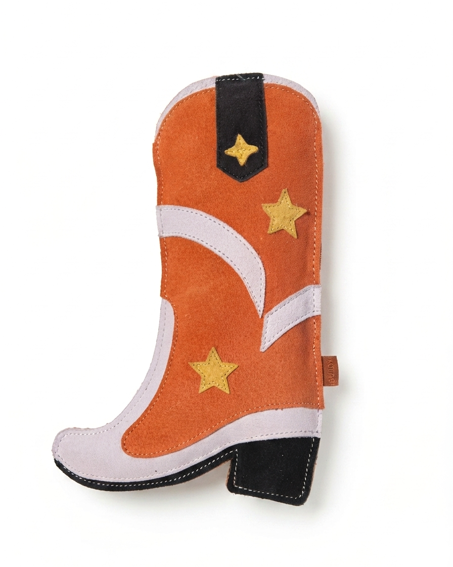BUDDY Cowboystiefel - Hundespielzeug aus Leder