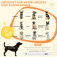 PawHut Hundebox mit Stahlgittern - moderner Hundekäfig verriegelbar in schwarz