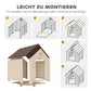 PawHut Hundehütte wetterfest 88 × 79 × 89 cm – Hundehaus bis 30 kg