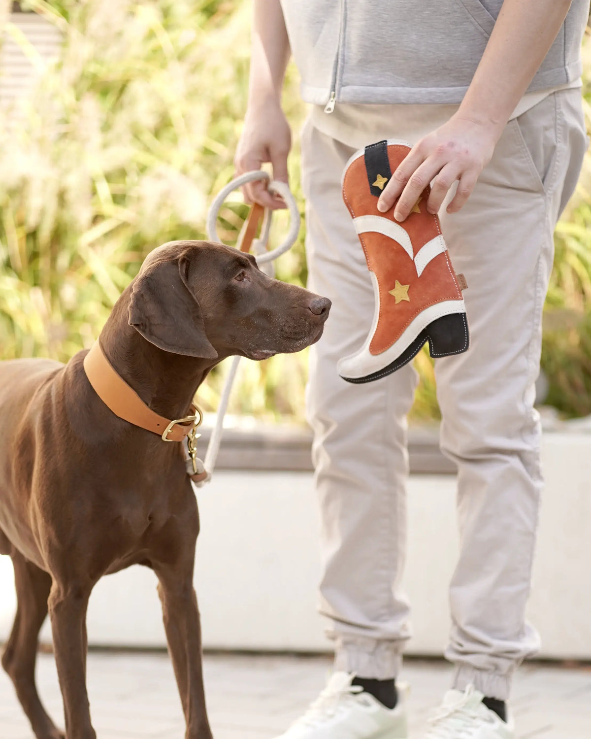 BUDDY Cowboystiefel - Hundespielzeug aus Leder
