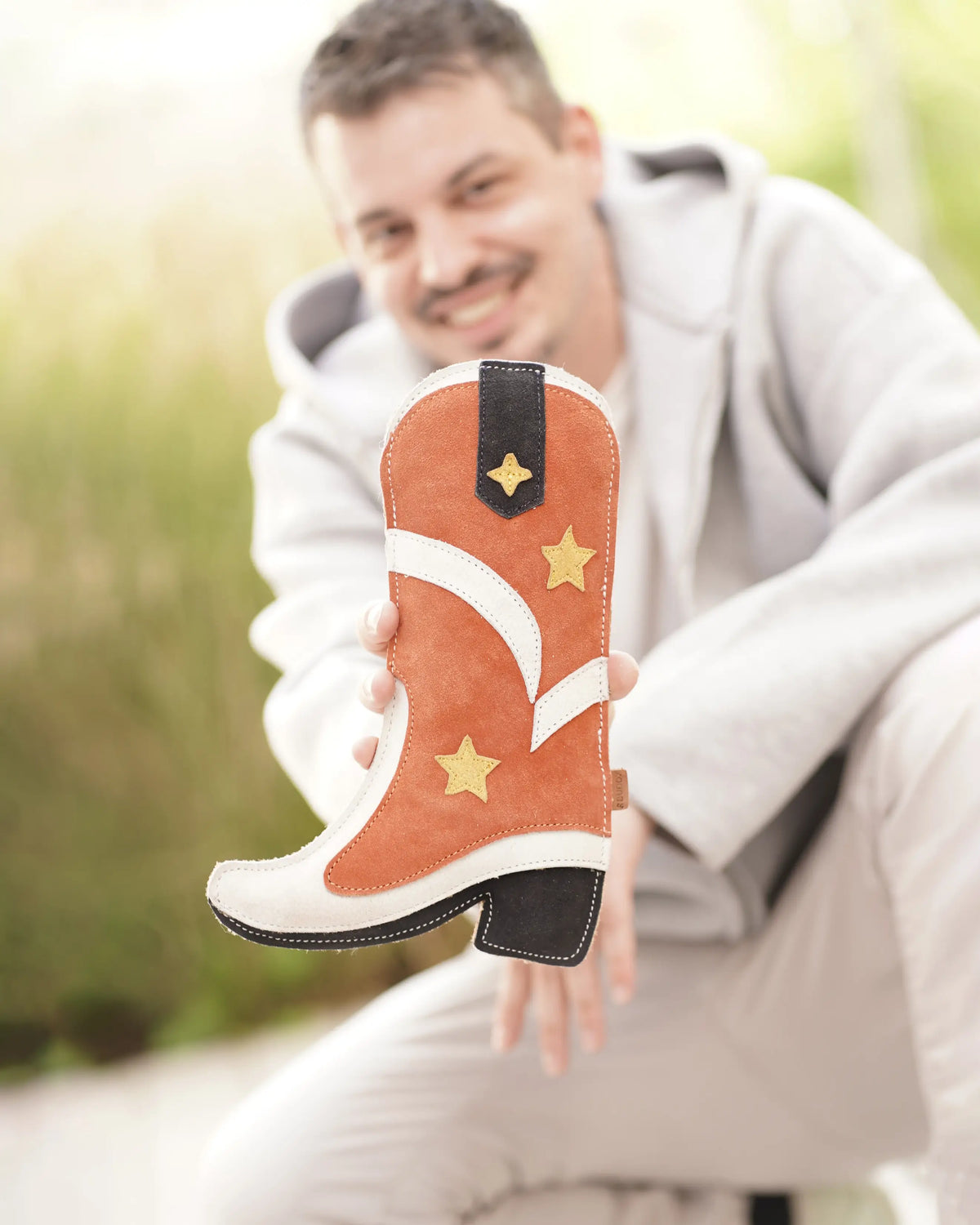 BUDDY Cowboystiefel - Hundespielzeug aus Leder