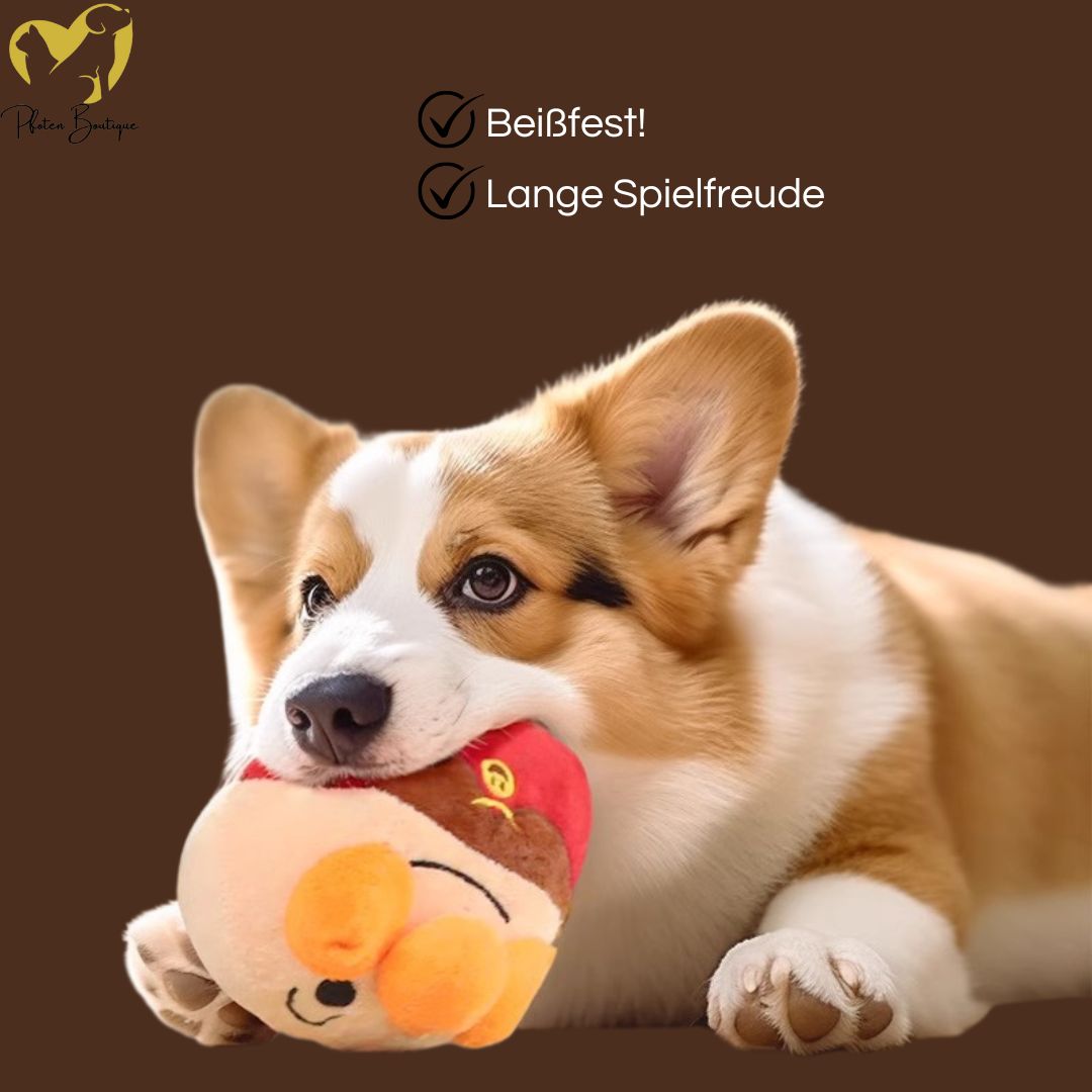 Naheaufnahme des JUMPING BALL Hundespielzeug interaktiv Springball - Hüpfball für Hunde, ideal für drinnen und draußen.