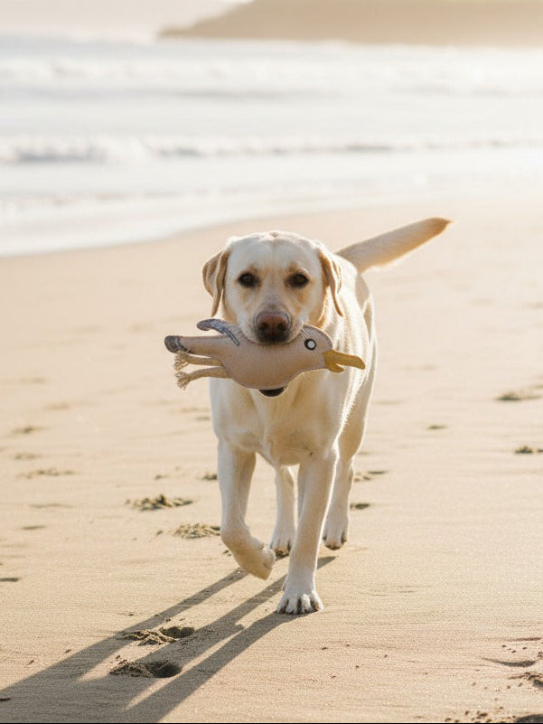 BUDDY. Hundespielzeug aus Leder Möwe