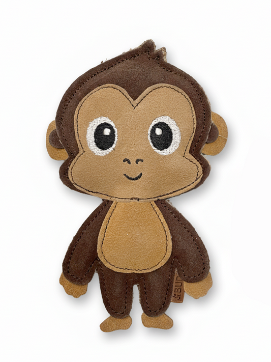 AFFE BUDDY. Hundespielzeug aus Leder - Handmade zum Kauen und Apportieren - 100% Naturmaterialen