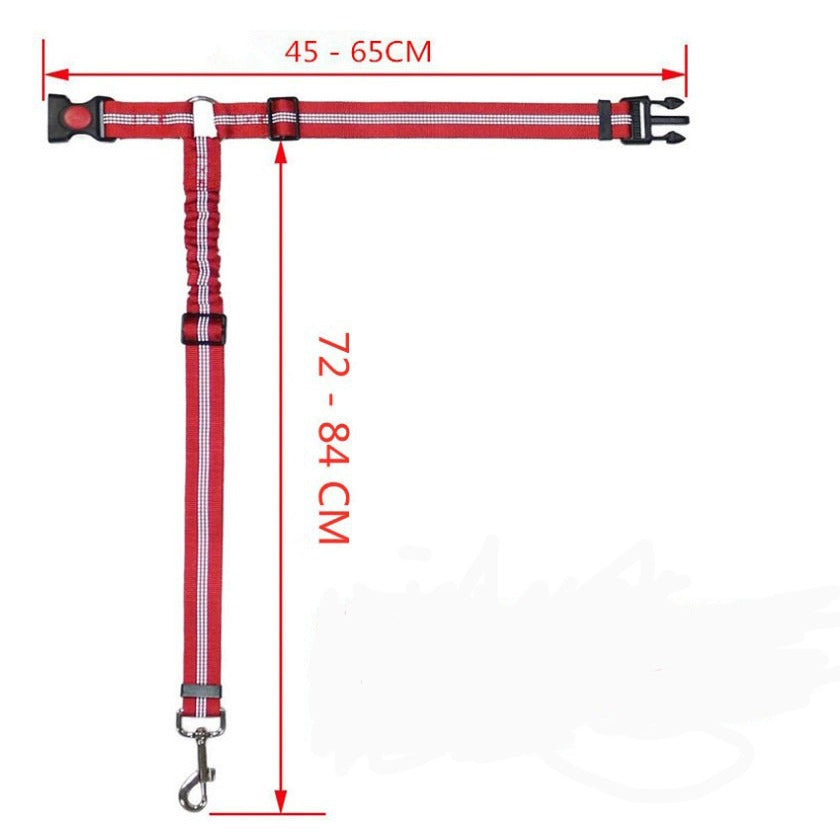 Reflektierende 2-in-1 Sicherungsleine fürs Auto - Sicherungsleine Auto Hund, die Sichtbarkeit und Sicherheit bei Dämmerung erhöht.