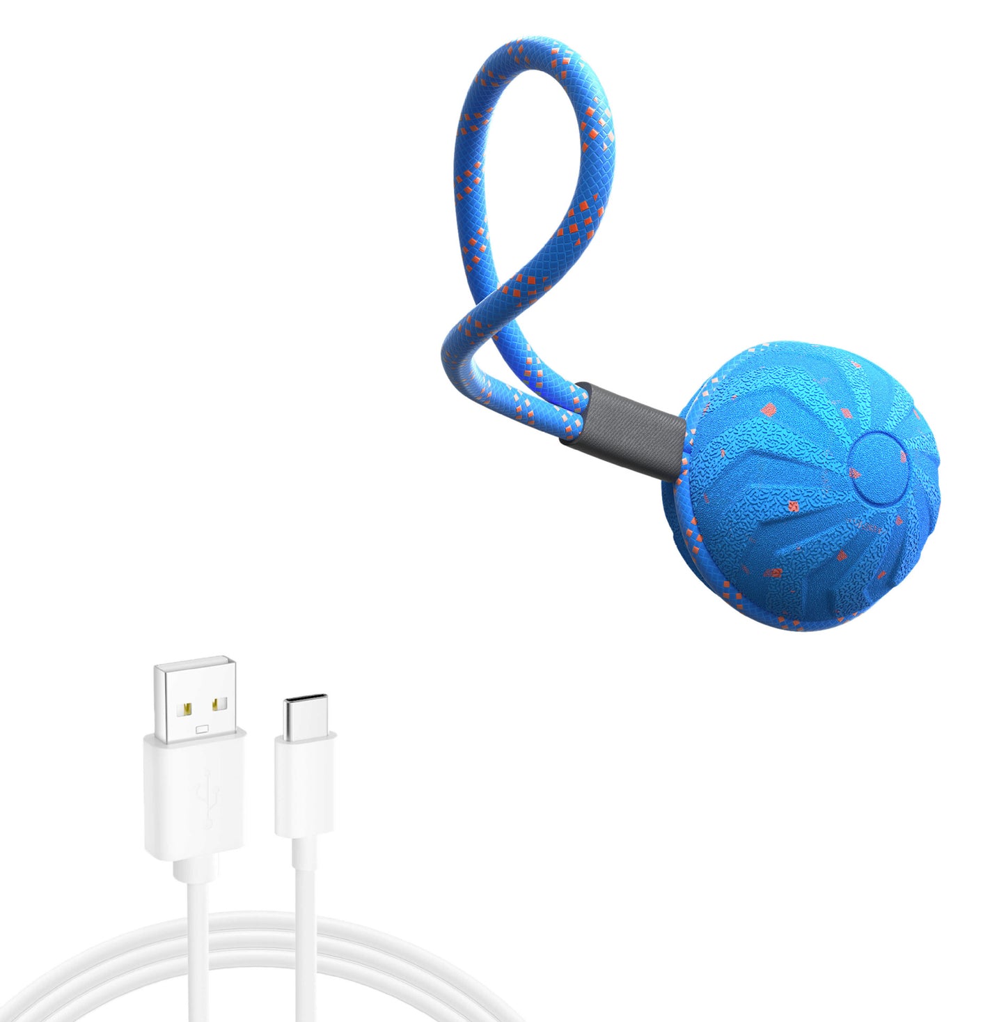 ROLLIBALL Hundespielzeug Hundeball - Bewegungs-, Sprung- und Drehfunktionen