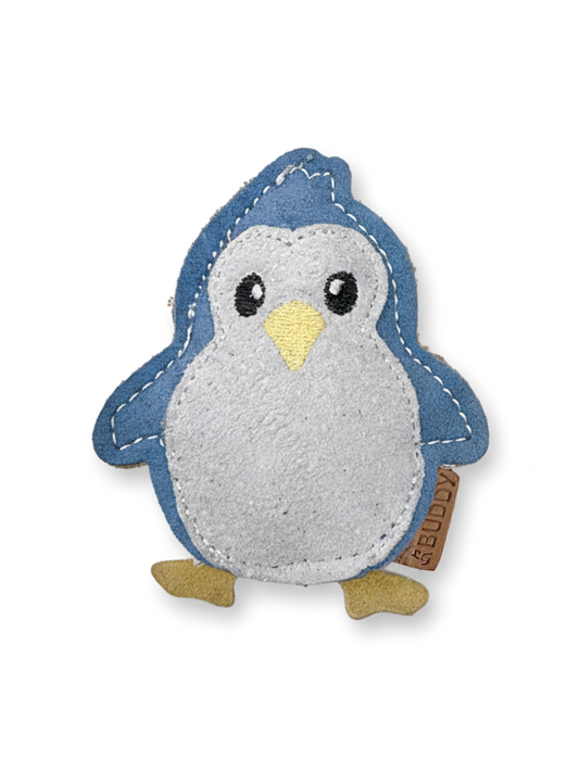 BUDDY. Hundespielzeug aus Leder Kleiner Pinguin