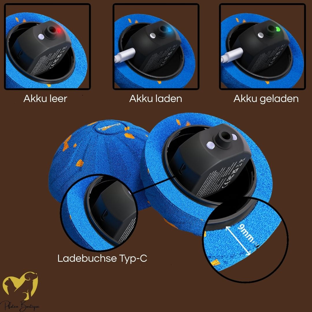 ROLLIBALL Hundespielzeug Hundeball - Bewegungs-, Sprung- und Drehfunktionen