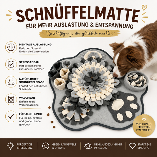 Schnüffelmatte für Hunde – Beschäftigung und Nasenarbeit