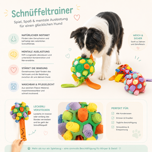 Schnüffeltrainer für Hunde – interaktives Suchspielzeug