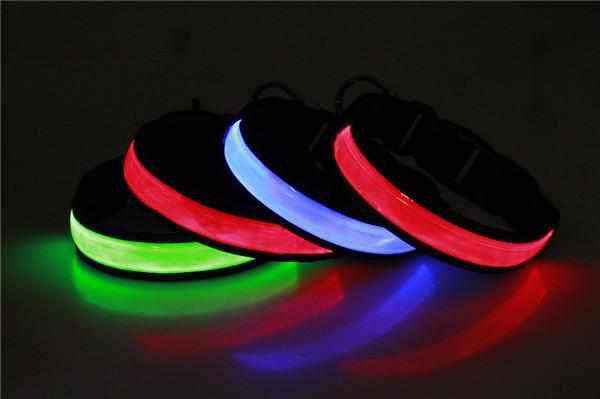 LED Hundehalsband, Stabiles Nylon Halsband für Hunde zum Aufladen