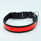 LED Hundehalsband, Stabiles Nylon Halsband für Hunde zum Aufladen