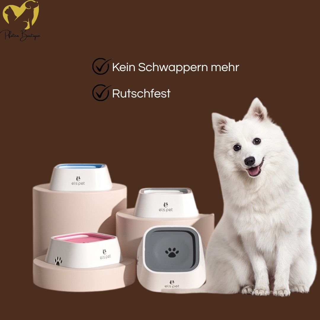 ANTI-SCHLAPPER HUNDENAPF - kein Spritzen beim Trinken, auslaufsicherer Trinknapf