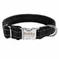 Weiches gepolstertes Hundehalsband mit GRATIS Gravur, reflektierend - personalisiert