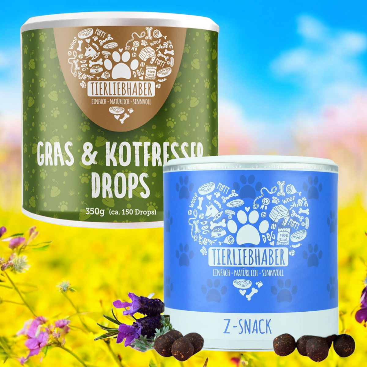 Bundle von Tierliebhaber Grasfresser Drops und Z-Snack