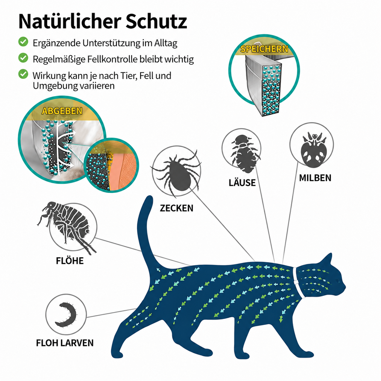 ZECKEN STOPP Katze – Zeckenhalsband für die Zeckenzeit