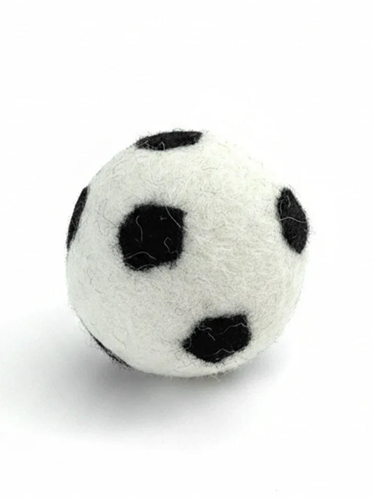 BUDDY Fußball – Hundeball aus Schafwolle