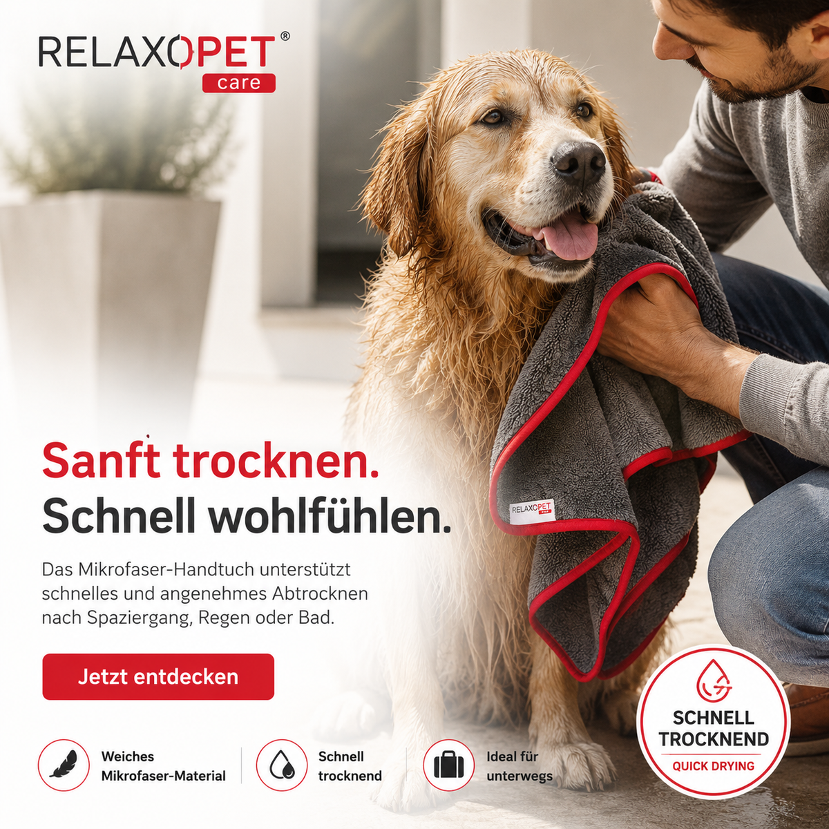 COSY  Multi-Dry XL - Hundehandtuch aus Viskose 15 x 90 cm