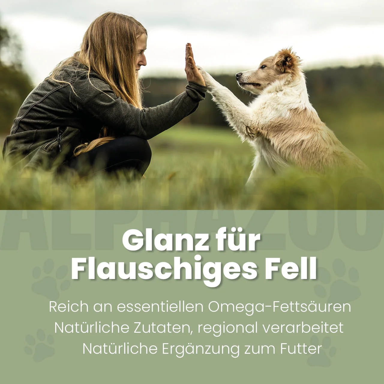 Fellliebe Futteröl für Hunde - Lachsöl mit Arganöl & Mandelöl für Haut und Fell