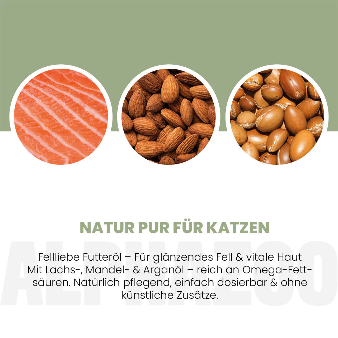 Fellliebe Futteröl für Katzen - Lachsöl mit Arganöl & Mandelöl für Haut und Fell