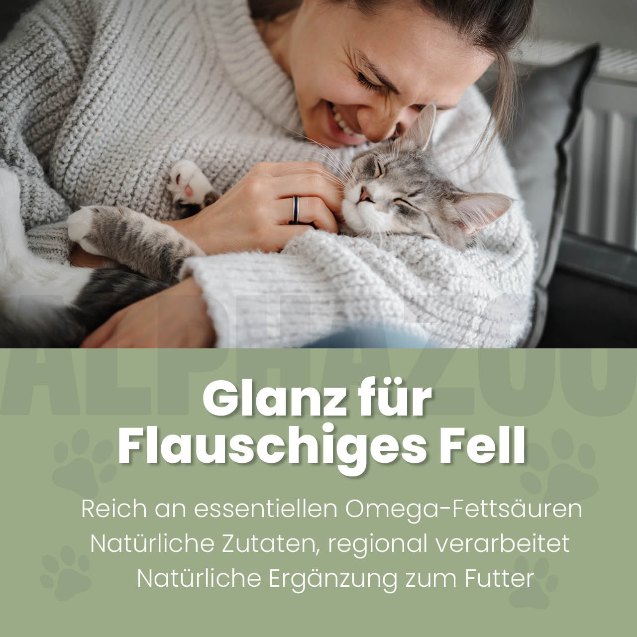 Fellliebe Futteröl für Katzen - Lachsöl mit Arganöl & Mandelöl für Haut und Fell