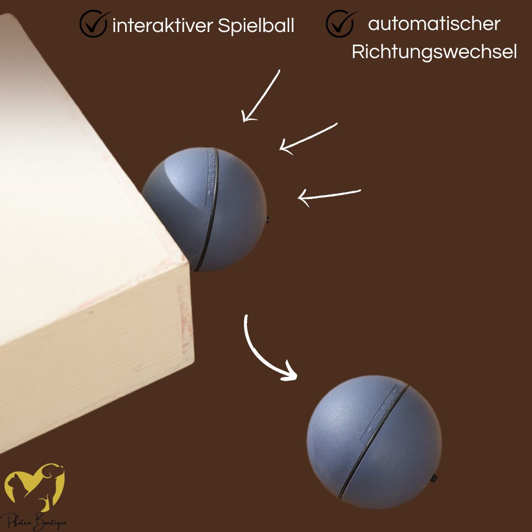 Intelligentes Katzenspielzeug, Ball für Katzen, Selbstbeschäftigung & Bewegung: Nahaufnahme des großen Maus-Katzen-Balls, perfekt für aktive Stubentiger und zur Förderung der körperlichen Fitness.