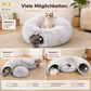 Kuscheliges Katzenbett – Höhle und Kissen für Katzen