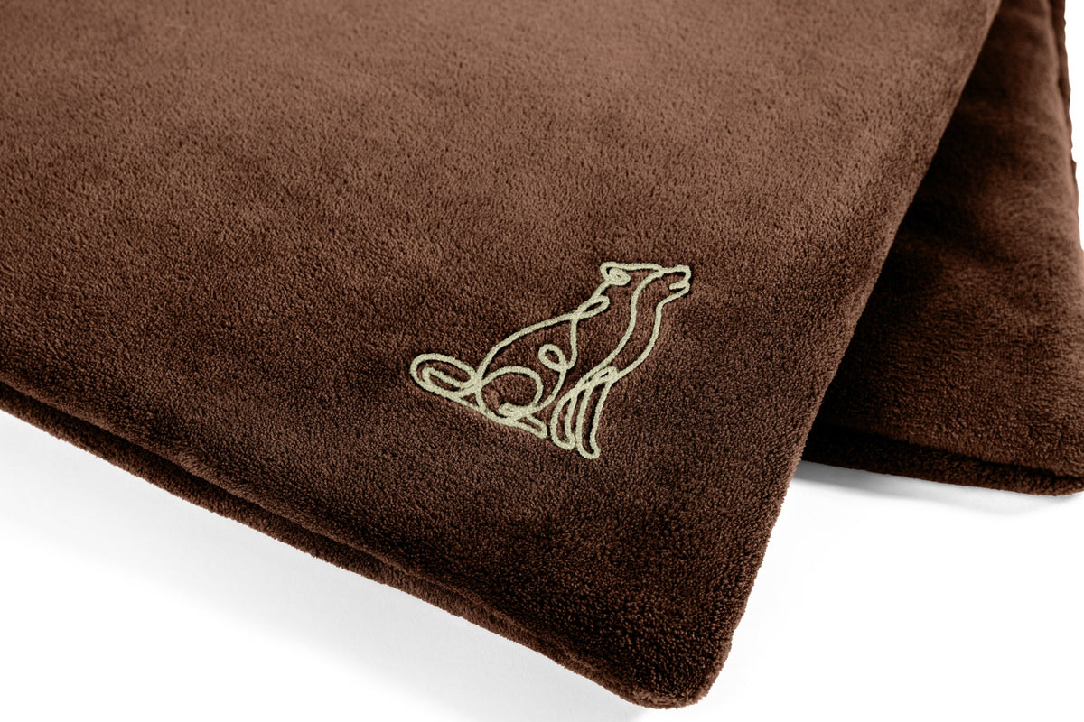 Hundedecke Emma Dunkelbraun - Fleecedecke frei von Schadstoffen