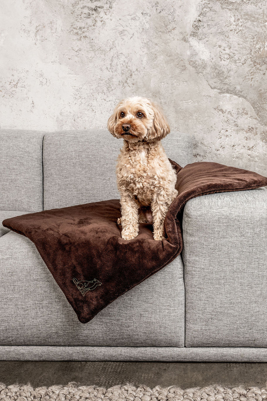 Hundedecke Emma Dunkelbraun - Fleecedecke frei von Schadstoffen